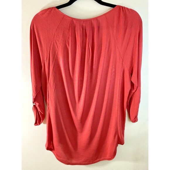 Anthropologie Apparel Tiny Embroidered Floral Tunic Rust Orange Size Medium NWT - Picture 13 of 16